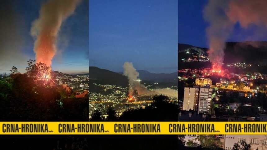 Požar u Sarajevu: Gori kuća na Širokači