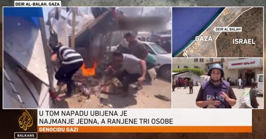 Izrael pogodio novinarski šator ispred bolnice Al-Aqsa