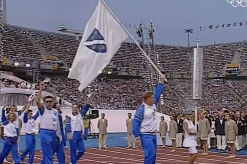 I LJILJANI U PARIZU: Tokom ceremonije otvaranja OI u Parizu, prikazan tim BiH iz 1992. godine