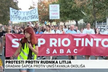 Protest u Šapcu protiv iskopavanja litija