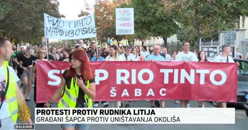 Protest u Šapcu protiv iskopavanja litija