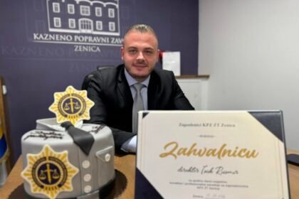 Zaposlenici KPZ Zenica priredili iznenađenje povodom godišnjice mandata Rusmira Isaka