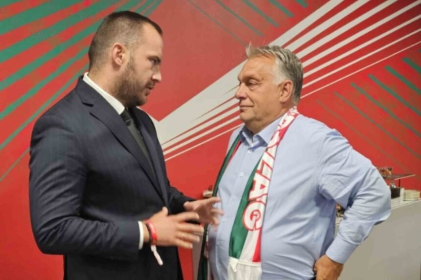 NA PAUZI IZMEĐU DVA POLUVREMENA: Vico Zeljković razgovarao sa Viktorom Orbanom