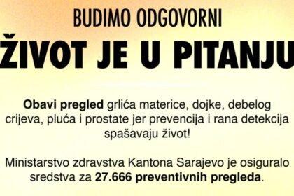 Otvorene prijave za besplatne preventivne preglede