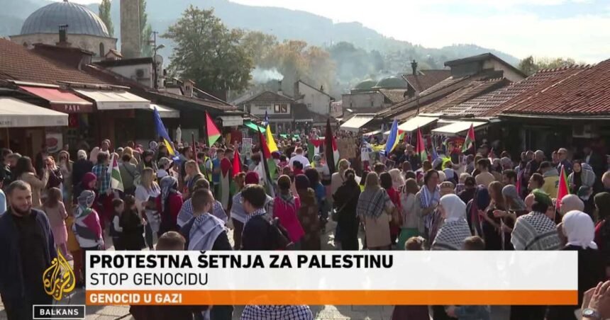 U Sarajevu velika protestna šetnja za Palestinu