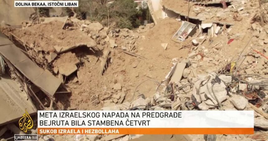 Izrael ponovo gađao periferiju Bejruta