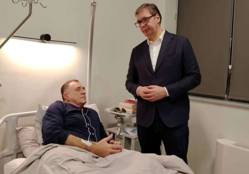 VUČIĆ U POSJETI DODIKU: Objavio fotografiju iz bolnice