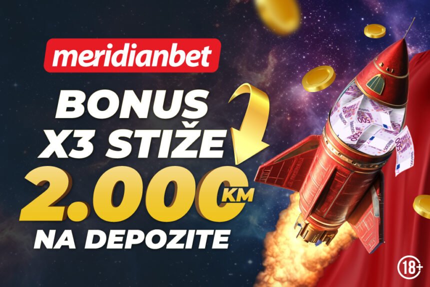 Meridian ubrzanje: Čeka te 2.000 KM bonusa dobrodošlice