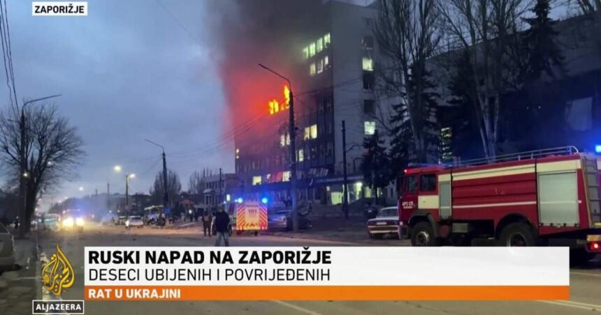 Najmanje 13 ubijenih u ruskom napadu na Zaporižje
