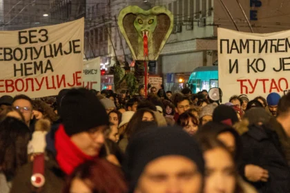 Beograd: Veliki prosvjed studenata i građana ispred RTS-a
