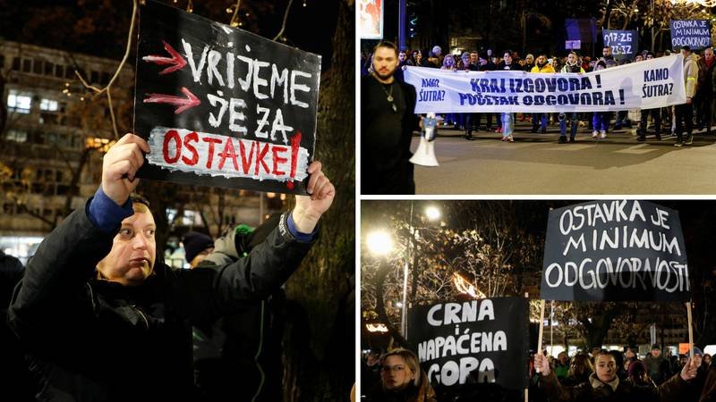 FOTO Novi studentski prosvjed u Podgorici, traže ostavke: ‘To je minimum vaše odgovornosti’