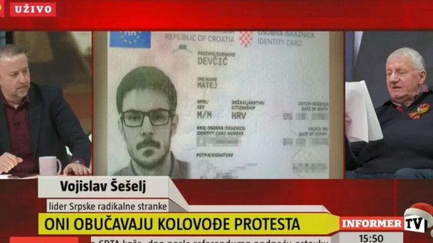 Nevjerojatno: Vučićeva televizija objavila osobnu iskaznicu hrvatskog novinara