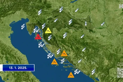 I u ponedjeljak većinom suho i razmjerno hladno, te još vjetrovitije