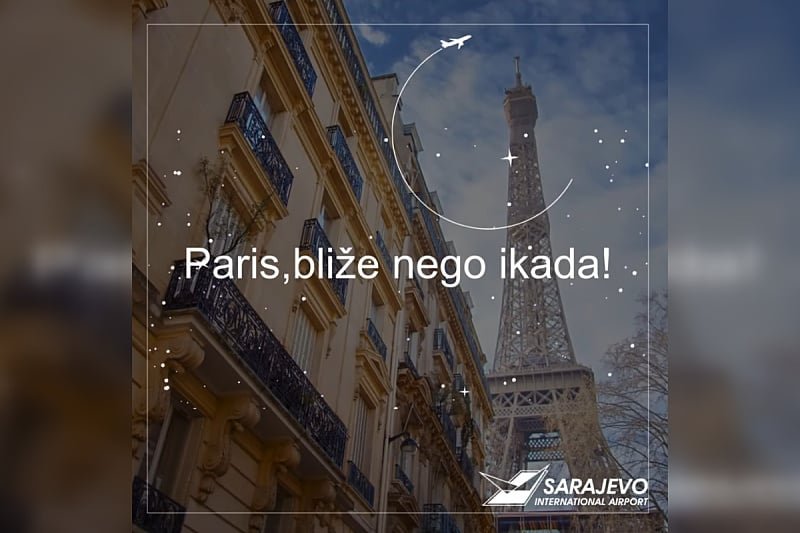 Međunarodni aerodrom Sarajevo počeo s prodajom karata za Pariz: Prvi let krajem marta