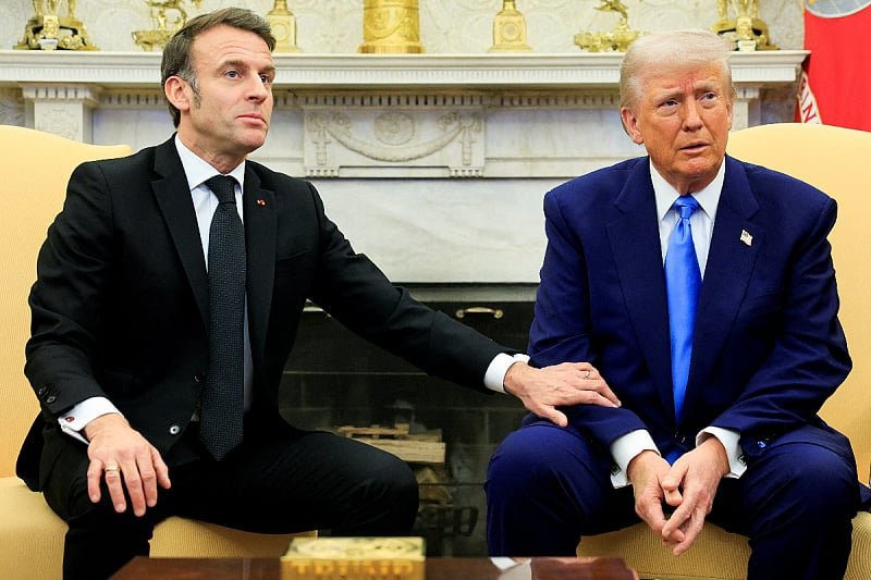 Trump i Macron u Bijeloj kući: Dodiri koji su izazvali pažnju i šta je to što predsjednik SAD-a jedino zna raditi