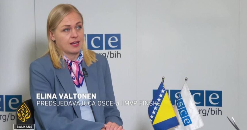 Predsjedavajuća OSCE-a za AJB: Zabrinjavajući scenarij u BiH