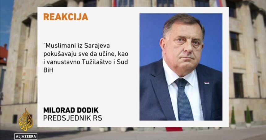 Reakcija Dodika nakon zahtjeva za raspisivanjem međunarodne potjernice