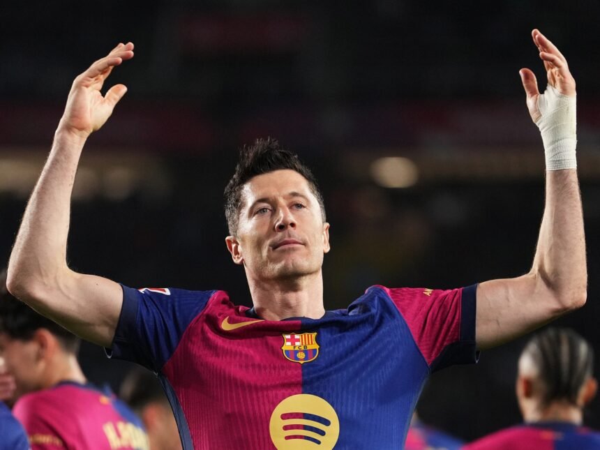 Barselona TOP LALIGA US LEWANDOWSKI Penal za penziju Rayo Vallecano Pobjeda