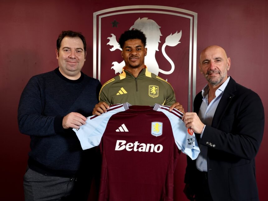 Marcus Rashford Man United pridružio se Aston Vili na posudbi