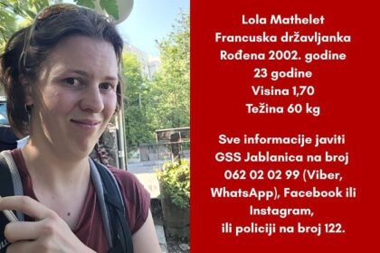 Francuska državljanka (23) nestala u BiH, posljednji put se javila ocu prije sedam dana