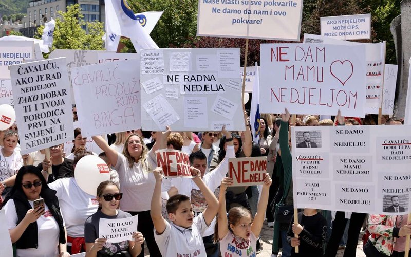 U Sarajevu protesti trgovaca zbog neradne nedjelje: “Radnici su zbunjeni najnovijim izmjenama”