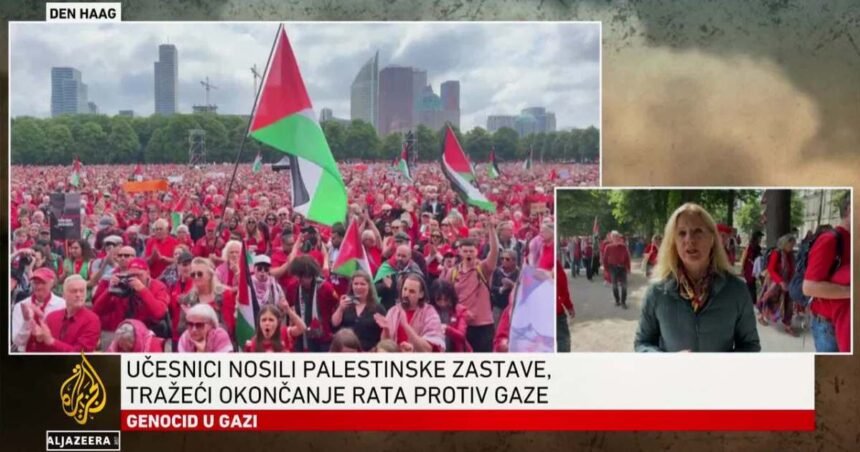 Hiljade ljudi na propalestinskim protestima u Hagu