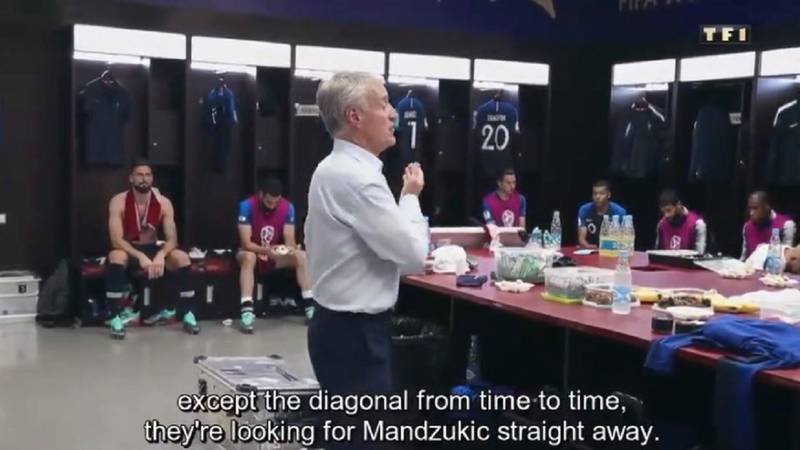 Pogledajte video s finala SP-a. Deschamps igračima ponavlja ‘Mandžukić, Mandžukić…’