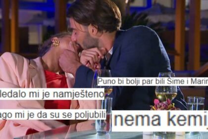 Šime poljubio Vanju, a to se nije svidjelo gledateljima: ‘Izgledalo mi je namješteno, nema kemije’