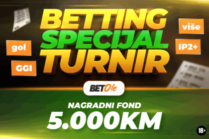 BETTING SPECIJAL TURNIR NA BETOLE – OSVOJI DIO 5.000 KM!