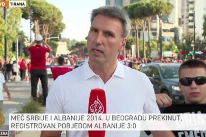 Sirene, turiranje automobila i skandiranje na ulicama Tirane pred utakmicu Albanije i Srbije