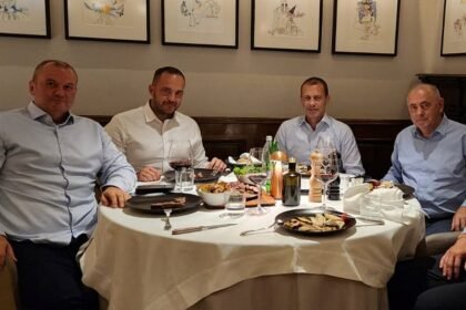 Prijateljska večera u Ljubljani: Zeljković u društvu Čeferina i čelnika slovenskog saveza