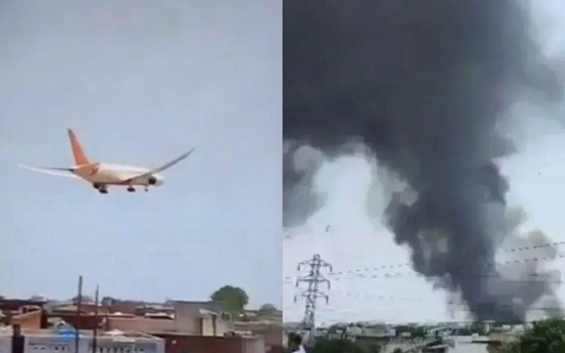 Srušio se avion u kojem je bilo 242 putnika, objavljen snimak pada
