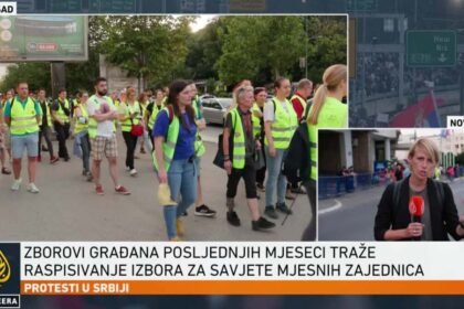 U Novom Sadu počela ‘finalna blokada raskrsnice’