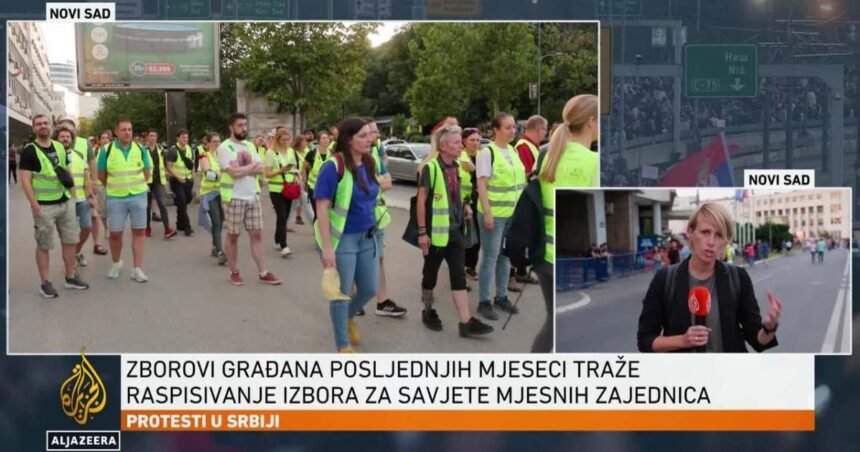 U Novom Sadu počela ‘finalna blokada raskrsnice’
