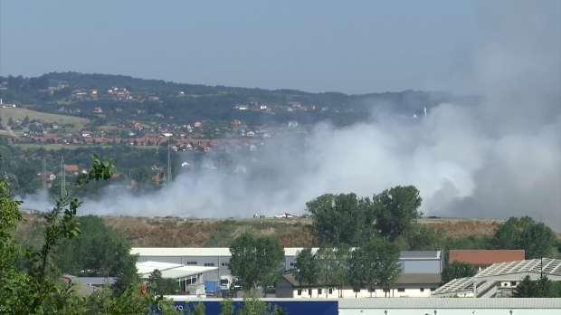Fire borba protiv borba u zemlji u Loznici, problem širenja dima