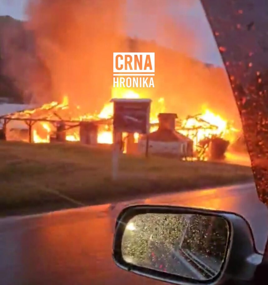 (VIDEO) Požar uništio poznatu pečenjaru na magistralnom putu Srebrenik – Tuzla