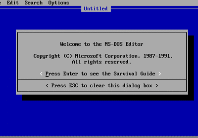 MS DOS Editor za – MacOS, Linux i čak