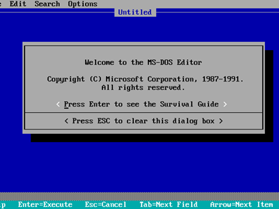 MS DOS Editor za – MacOS, Linux i čak