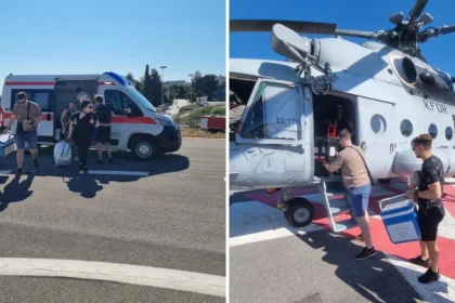 Helikopterom HRZ-a transportirano srce iz Splita u Zagreb