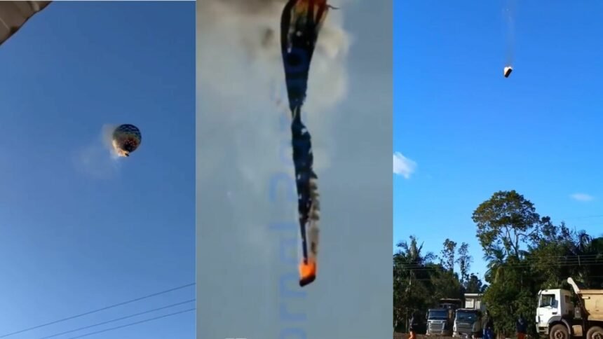 VIDEO Zastrašujuća snimka: Balon na vrući zrak se zapalio u letu i u smrt odveo osmero ljudi