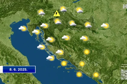 Nedjelja pretežno sunčana, često i vruća, ali na sjeveru i nestabilna