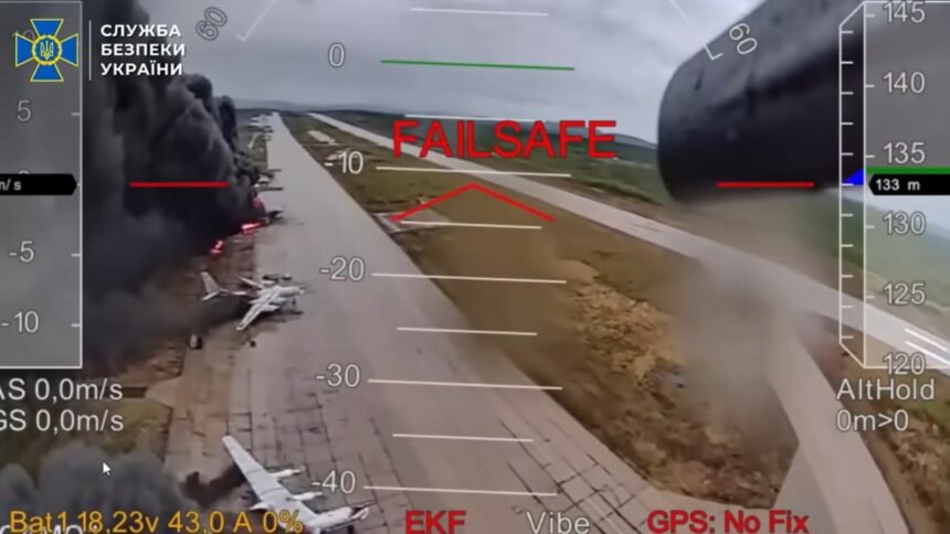 Pet minuta spektakla: Ukrajinska obavještajna služba objavila novi video napada na ruske avione
