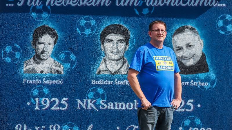‘Fanatici’ na čelu s Dragom Koščicom poklonili mural NK Samoboru za 100 godina kluba