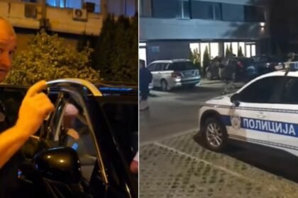 VIDEO Bizarno uhićenje u Novom Sadu: Muškarac pokušao probiti blokadu, pogledajte što je napravila policija