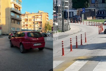 Hoće li se na Grbavici konačno postaviti saobraćajni čunjevi kako bi se onemogućilo nepropisno parkiranje?