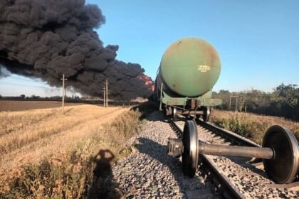 Rusi u velikim problemima: Voz koji su prije sedam dana uništili Ukrajinci blokira im snabdijevanje snaga