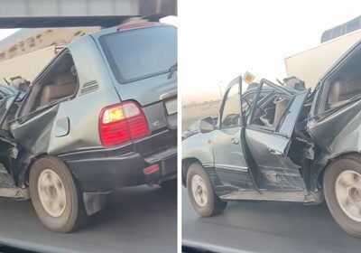 Nevjerojatno: potpuno uništeni Lexus – vozi cestom