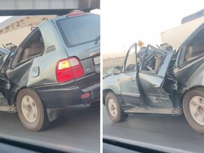 Nevjerojatno: potpuno uništeni Lexus – vozi cestom
