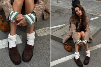 Antilop mokasin i bele čarape su zvijezde preppy outfit ovog pada