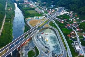 NAJNOVIJI SNIMAK POKAZUJE KAKO NAPREDUJU RADOVI NA IZGRADNJI KORIDORA Vc: Poddionica Vranduk
